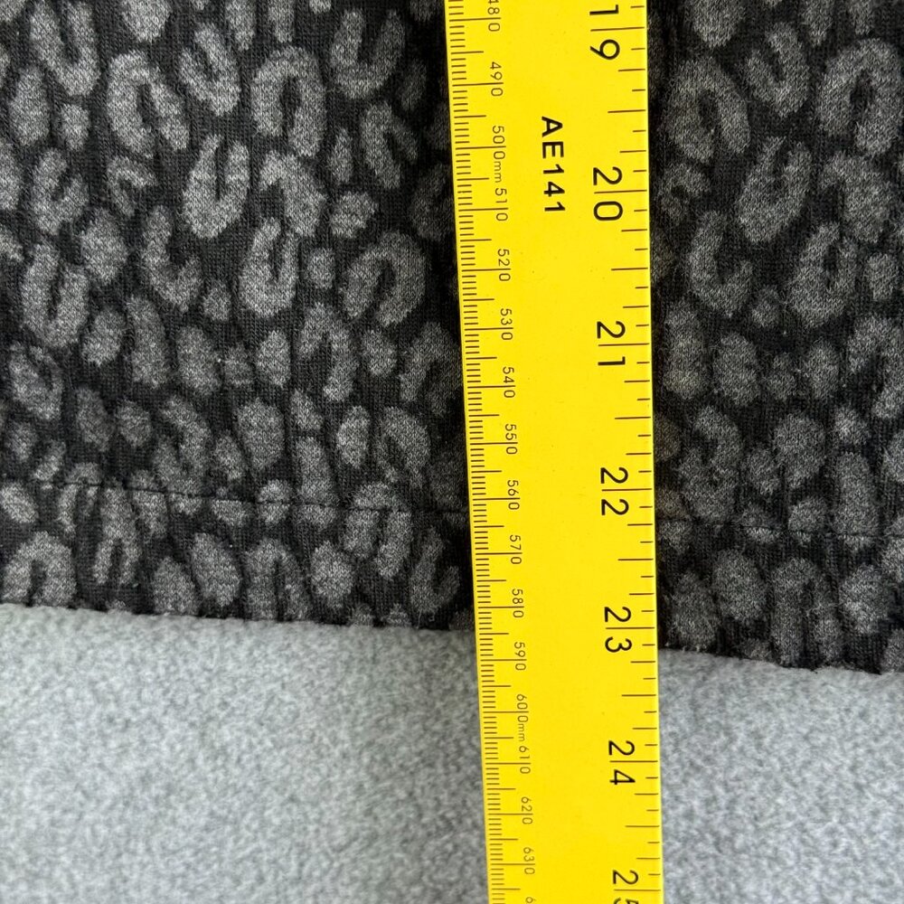 Notations Grey Abstract Animal-Print Button Jacket — Size S - Picture 7 of 10
